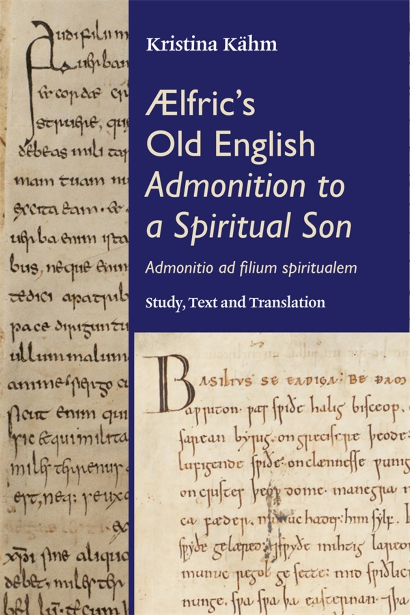 Cover image for Ælfric's Old English Admonition to a Spiritual Son ISBN 9781843847977